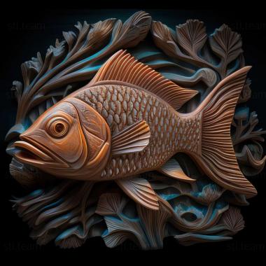3D модель Морська риба юнкер (STL)